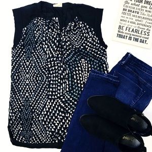 [Converse] One Star Geometric Blouse